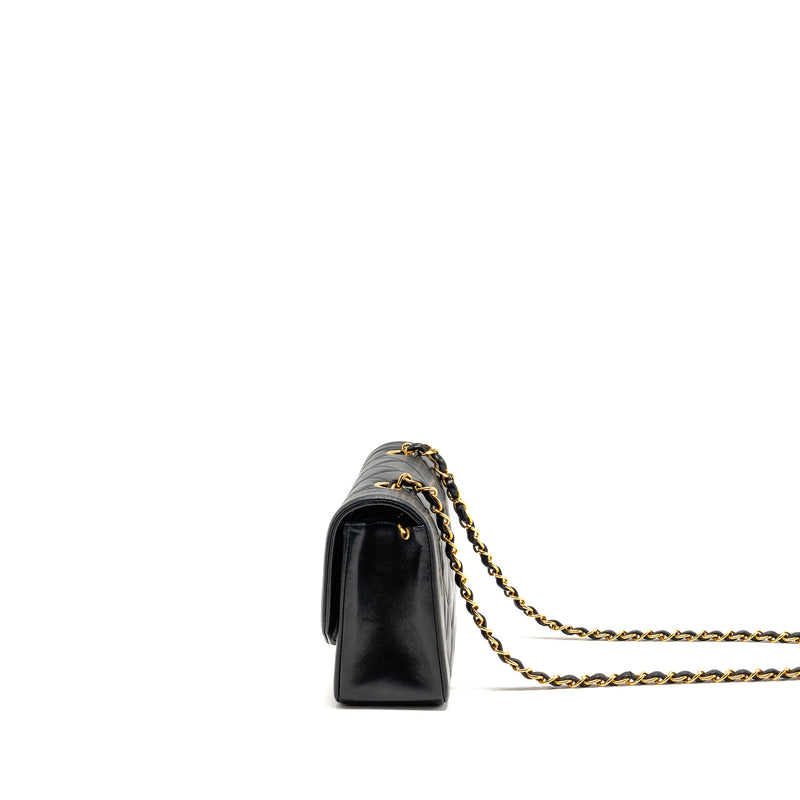 Chanel Vintage Small Diana Bag Lambskin Black GHW