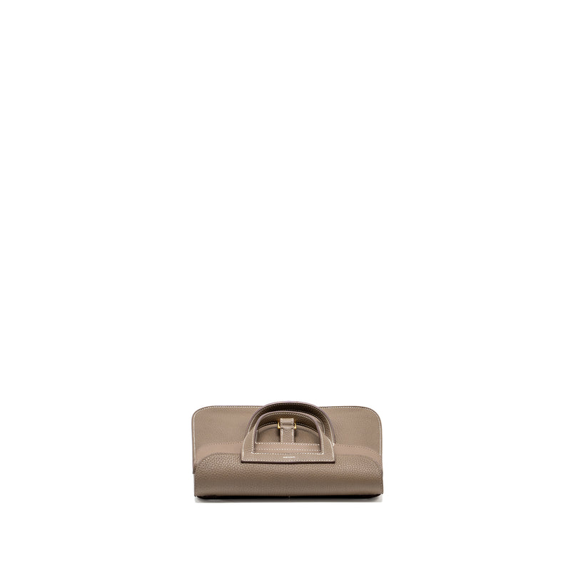 Hermes Halzan 25 clemence etoupe GHW stamp Z