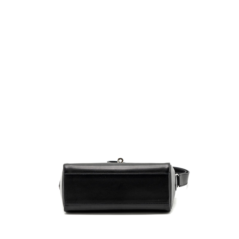 Hermes kelly messanger PM bag evergrain black SHW stamp B