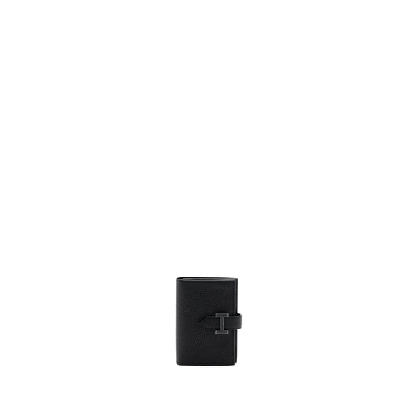 Hermes bearn card holder epsom so black with black hardware stamp Z