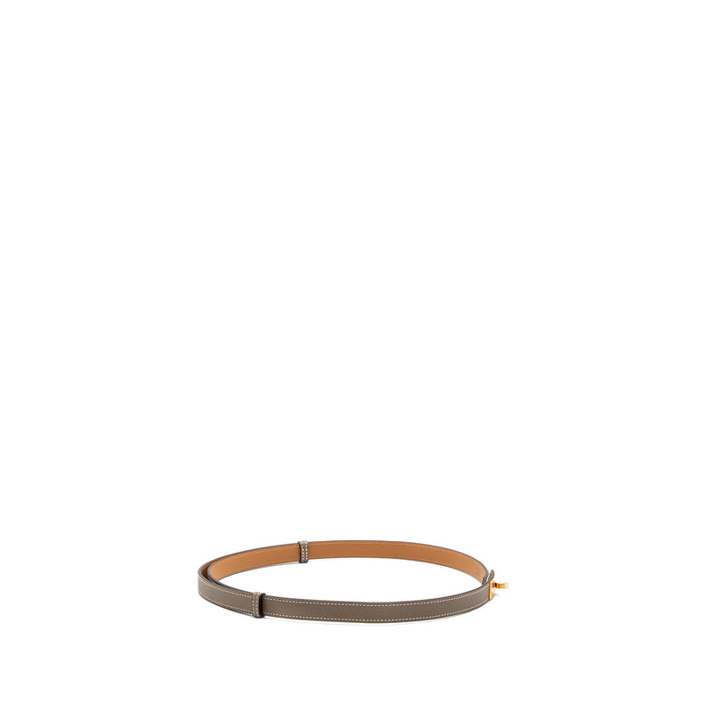 hermes classic kelly belt epsom etoupe RGHW stamp Y