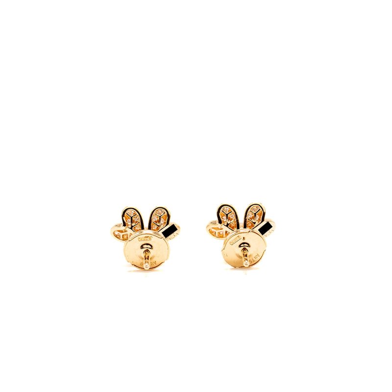 Van Cleef & Arpels Frivole Earrings, Mini Model, Rose Gold/Diamonds