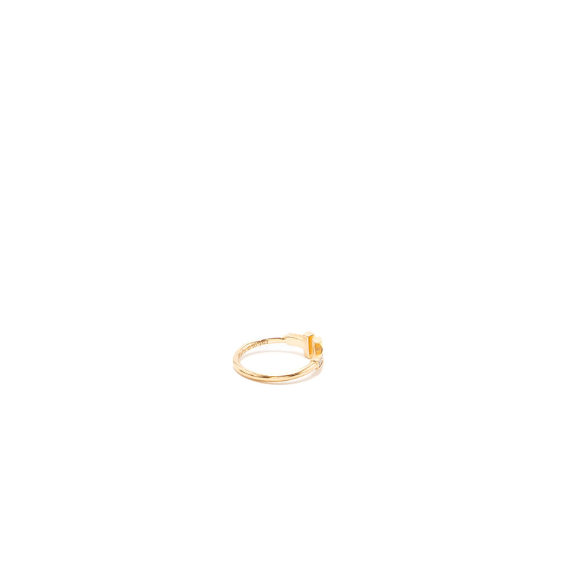 Tiffany size 6 T Diamonds Wire Ring in 18K Gold