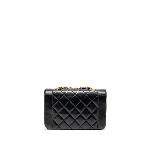 Chanel Vintage Small Diana Bag Lambskin Black GHW
