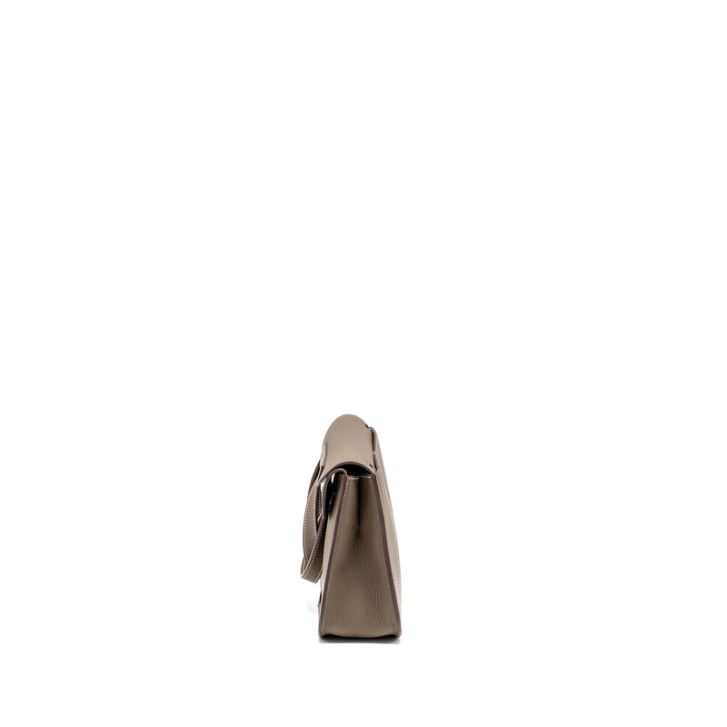Hermes Halzan 25 clemence etoupe GHW stamp Z