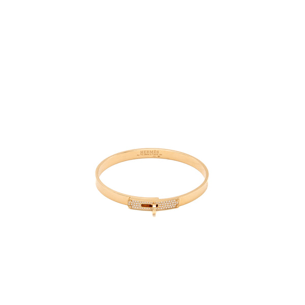 Hermes Size SH Kelly Bracelet Rose Gold, Diamonds