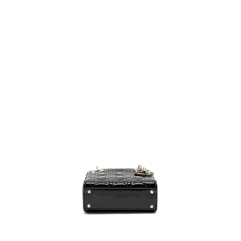 Dior Mini Lady Dior Patent Black SHW