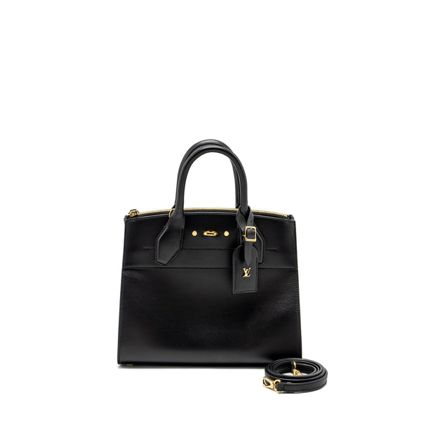 Louis Vuitton City Steamer PM Grained Calfskin Black GHW