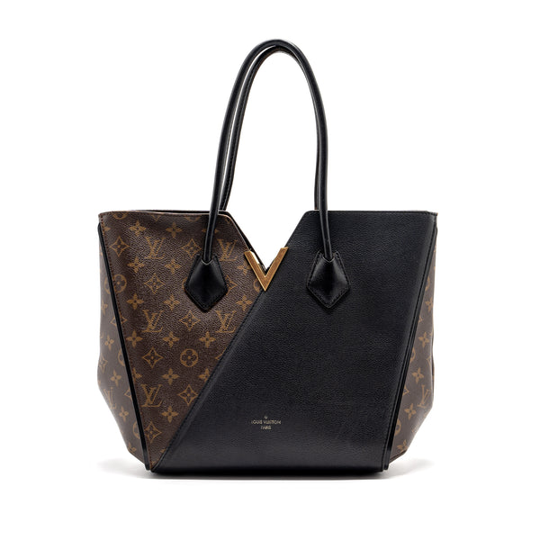 Louis Vuitton kimono tote bag leather / monogram Canvas GHW