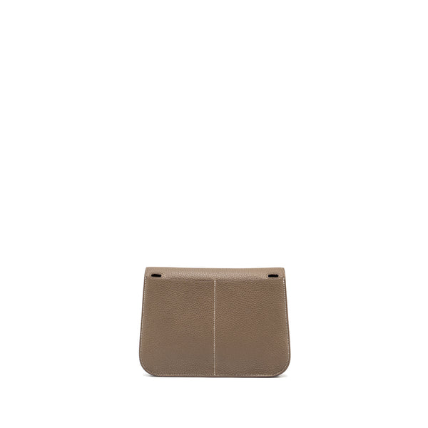 Hermes Halzan 25 clemence etoupe GHW stamp Z