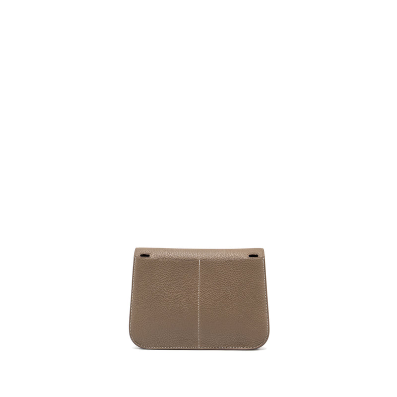 Hermes Halzan 25 clemence etoupe GHW stamp Z