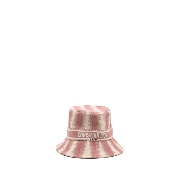 Dior Size 58 Bucket Hat Cotton Pink