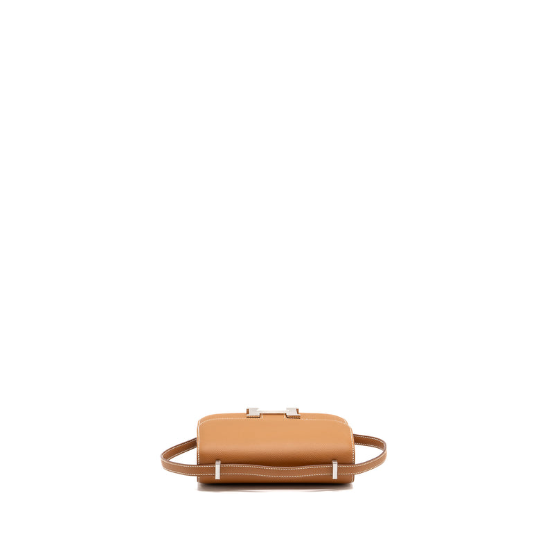 Hermes Mini Constance Epsom Gold SHW Stamp B (new version)