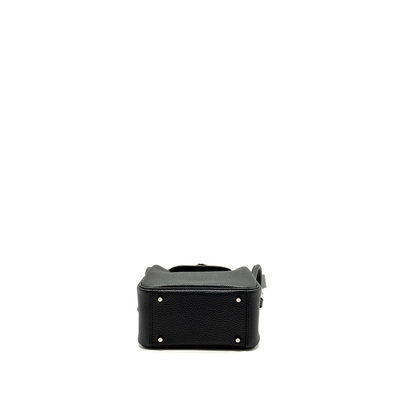 HERMES Mini Lindy Clemence Black SHW Stamp W