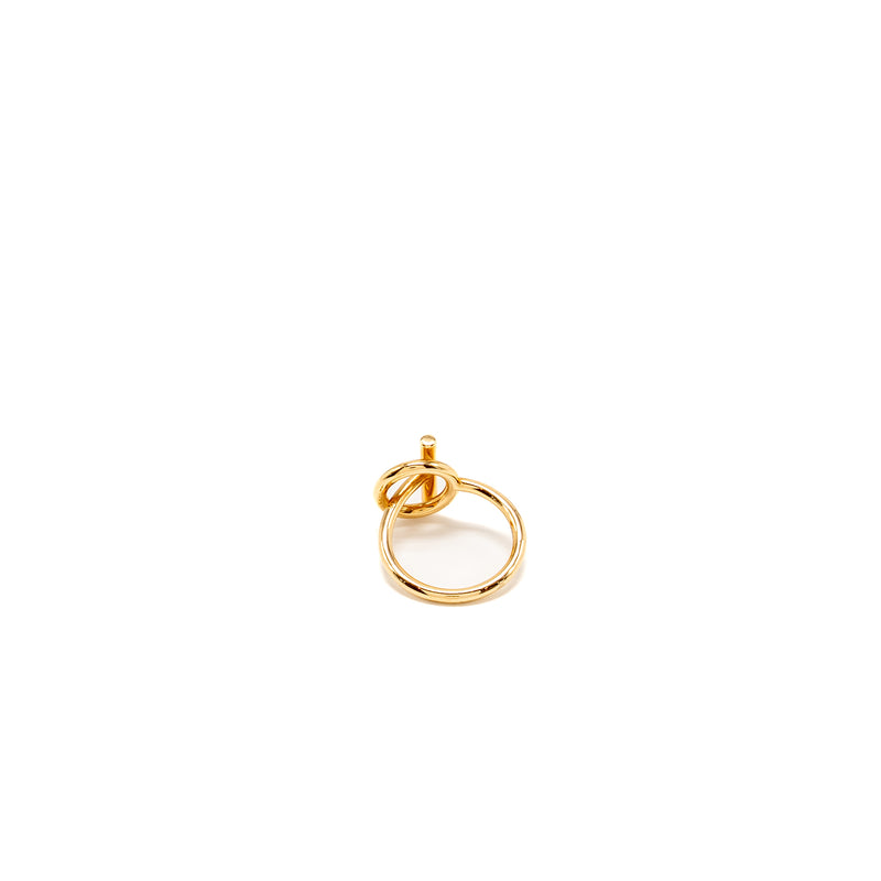 Hermes Size 50 Echappee Ring Small Model, Rose Gold, Diamonds