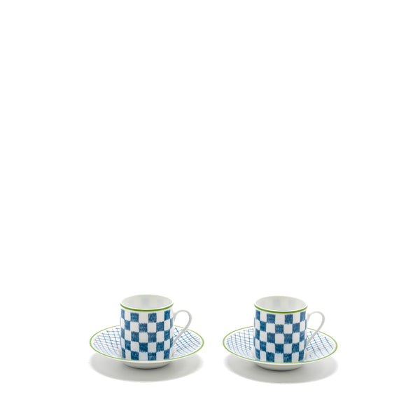 Hermes A Walk In The Garden Coffee Cup And Saucer (2 Sets)