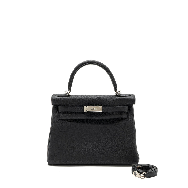 Hermes Kelly 28 Togo Black SHW Stamp B