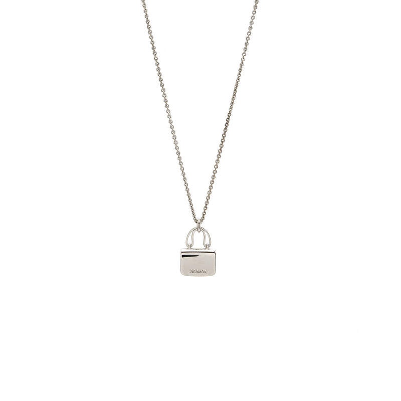 Hermes Constance Amulette Pendant White Gold Diamonds