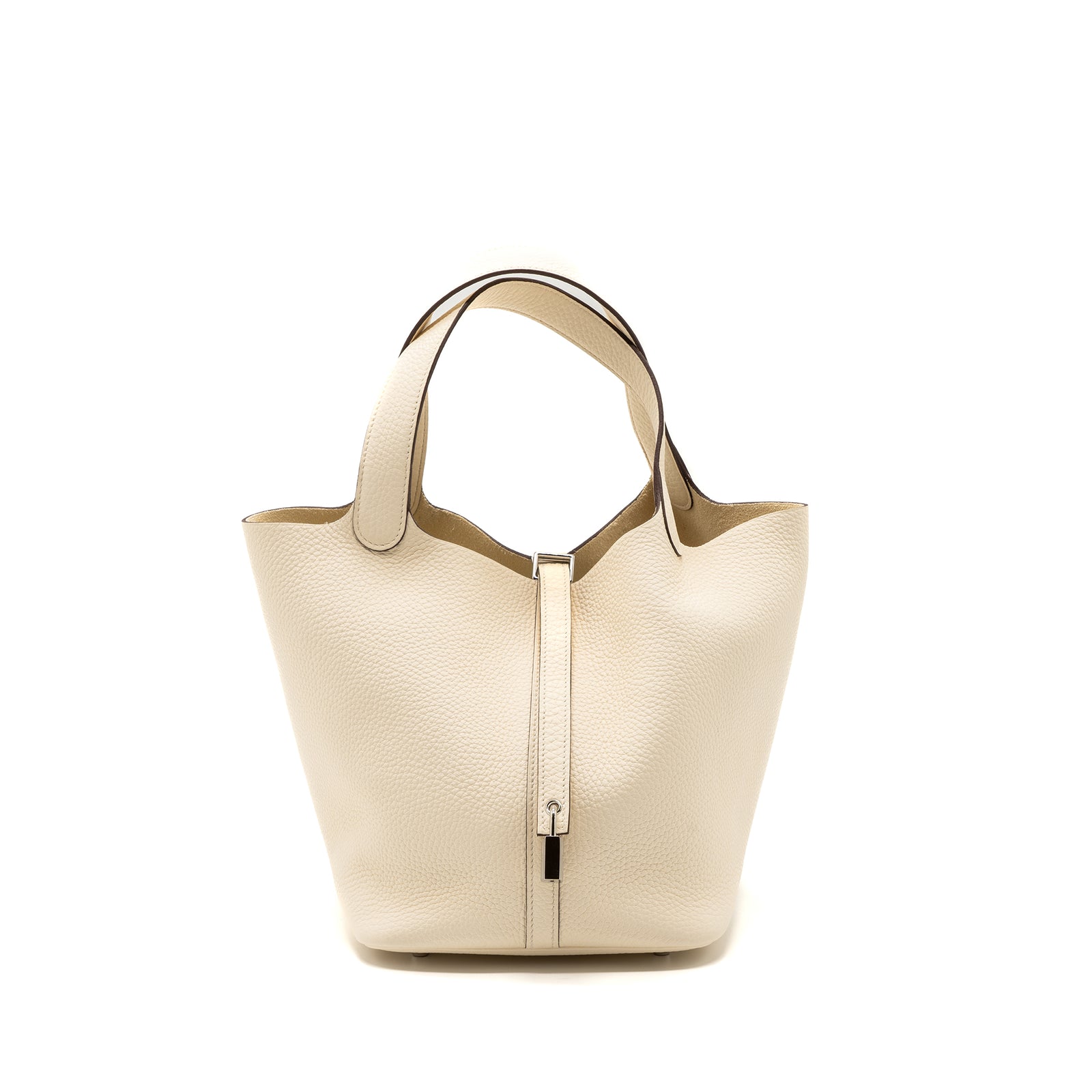 Hermes Picotin 22 Lock Bag Clemence Nata SHW Stamp Z