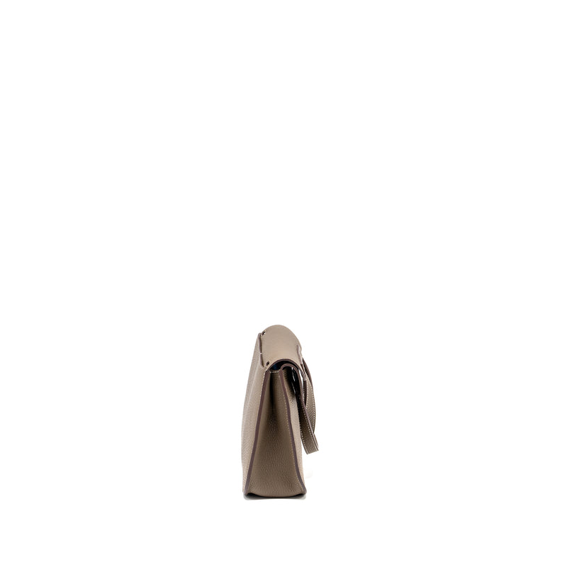 Hermes Halzan 25 clemence etoupe GHW stamp Z