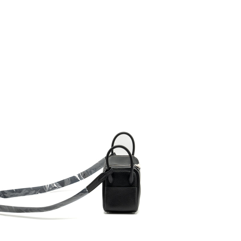 HERMES Mini Lindy Clemence Black SHW Stamp W