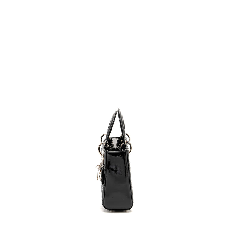 Dior Mini Lady Dior Patent Black SHW