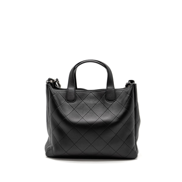 Chanel Hampton Tote Bag Lambskin Black SHW