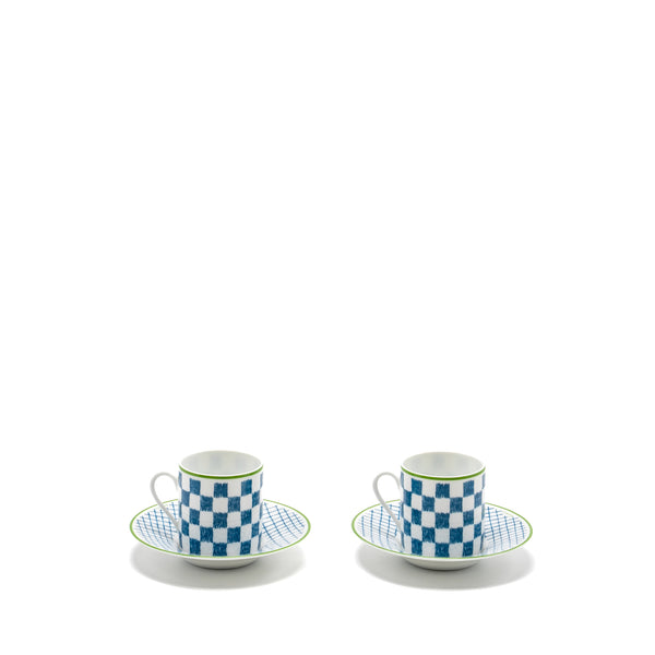 Hermes A Walk In The Garden Coffee Cup And Saucer (2 Sets)