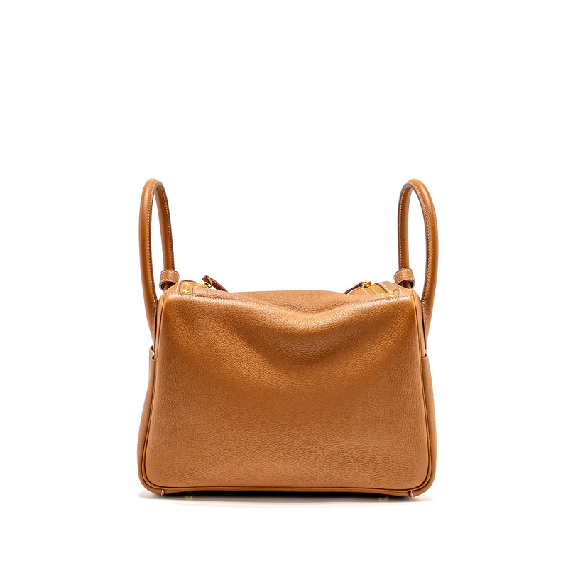 Hermes Lindy 30 Clemence Gold GHW Stamp A