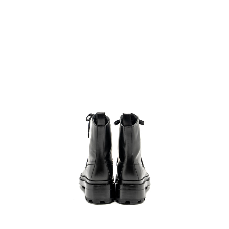 HERMES Size 37.5 Funk Ankle Boot Black SHW