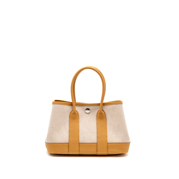 Hermes Neo Garden Party 23 Canvas/Negonda Beige/Naturel Sable SHW Stamp K