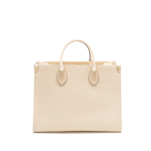Louis Vuitton Onthego MM Empreinte Leather White GHW (new version)
