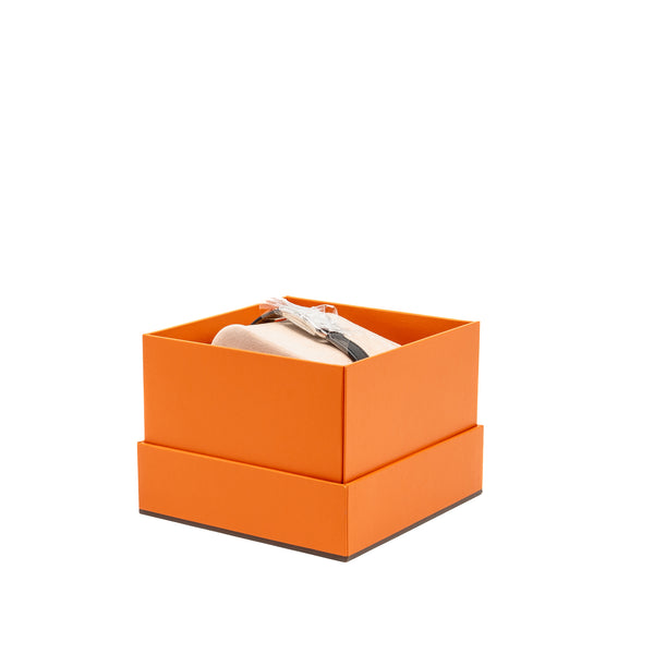 Hermes Cape Cod Watch, Small Model, 31mm Steel Case with Black Epsom Strap SHW