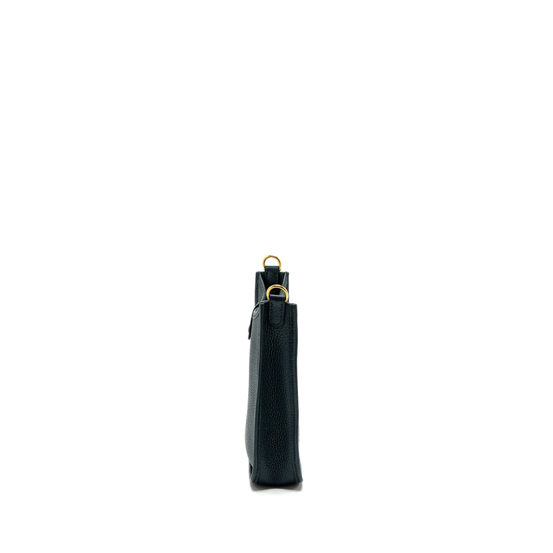 Hermes mini evelyne clemence vert cypres GHW stamp Y