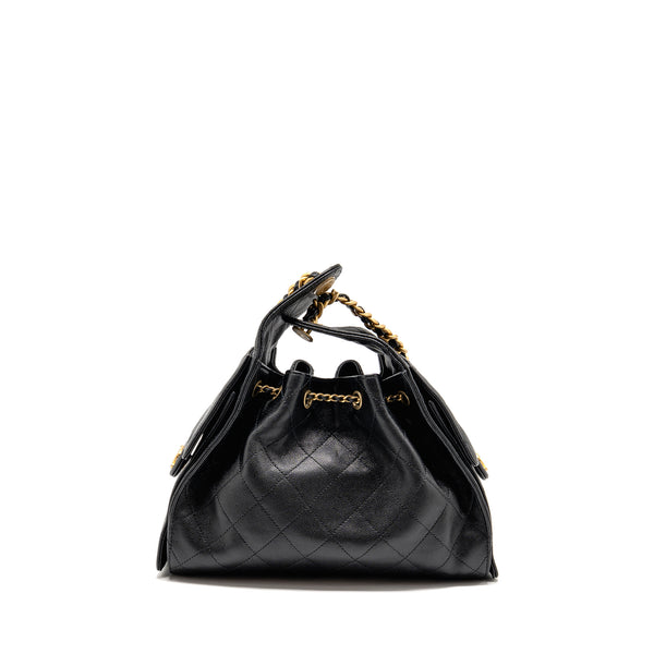 Chanel small 25 bag caviar black GHW (microchip)