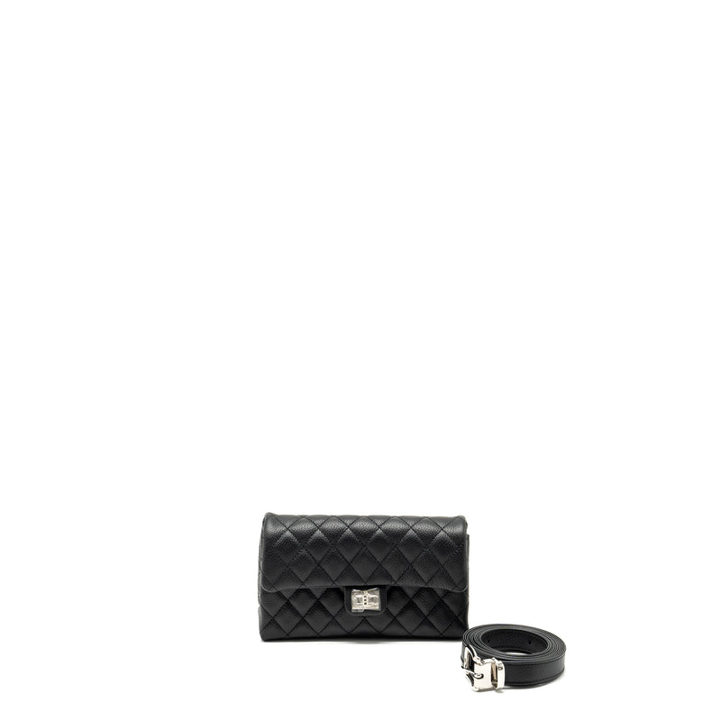 Chanel 2.55 reissue Belt bag grained calfskin black SHW