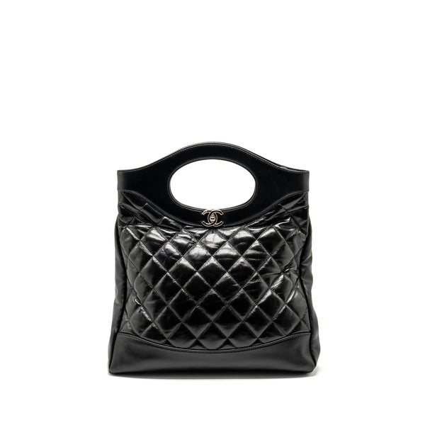 Chanel 31 bag calfskin black SHW