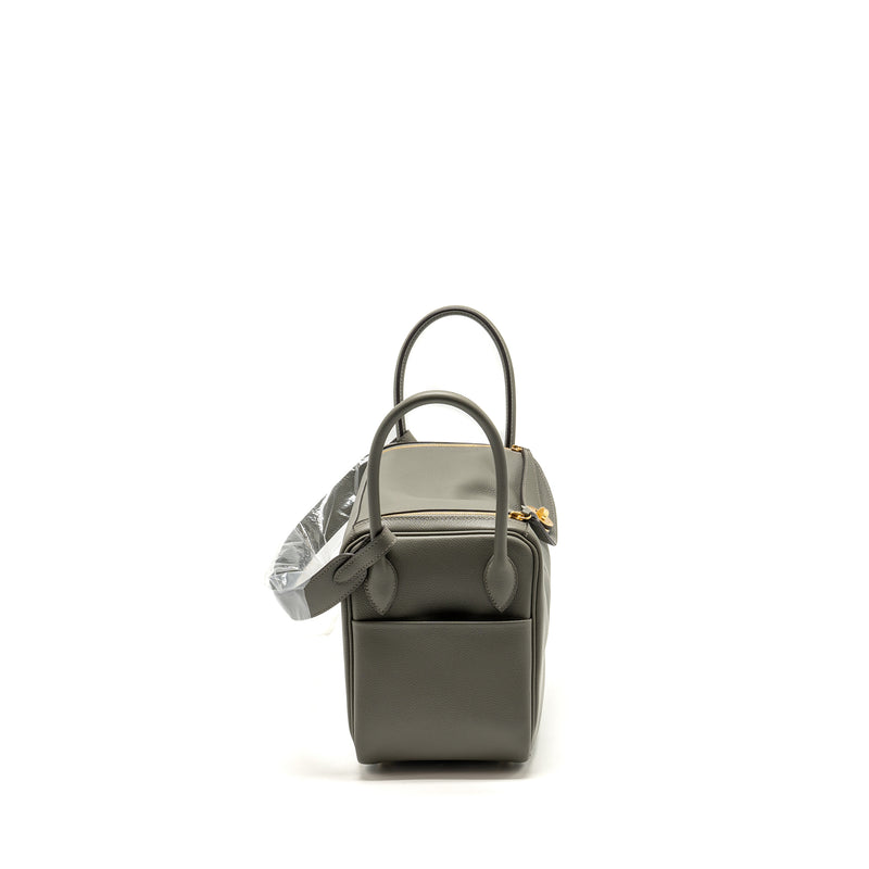 Hermes Lindy 26 Evercolor Gris Meyer GHW Stamp B