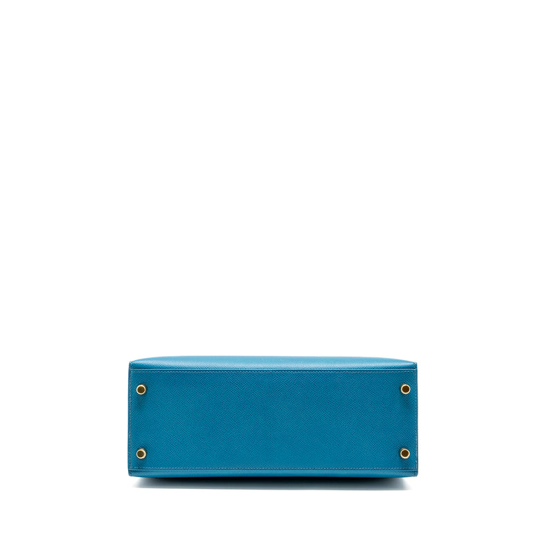 Hermes kelly 28 epsom blue izmir GHW stamp square Q