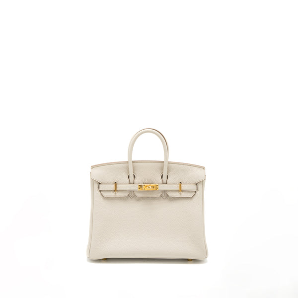 Hermes Birkin 25 Togo Beton GHW Stamp U