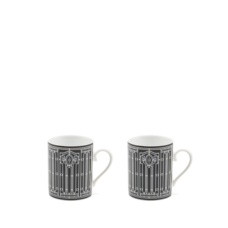 Hermes H Deco Mug Black (Sell in a set)