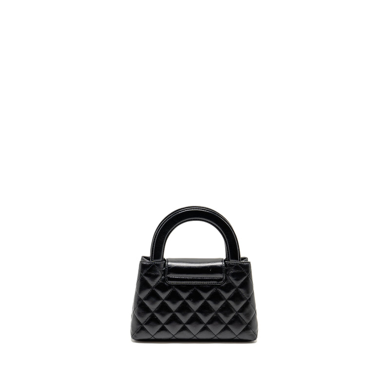 Chanel Mini Kelly Shopping Tote Bag Calfskin black GHW (microchip)