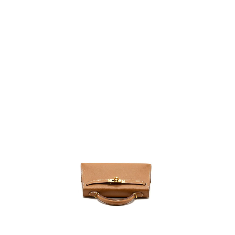 Hermes mini kelly II epsom gold GHW stamp Y