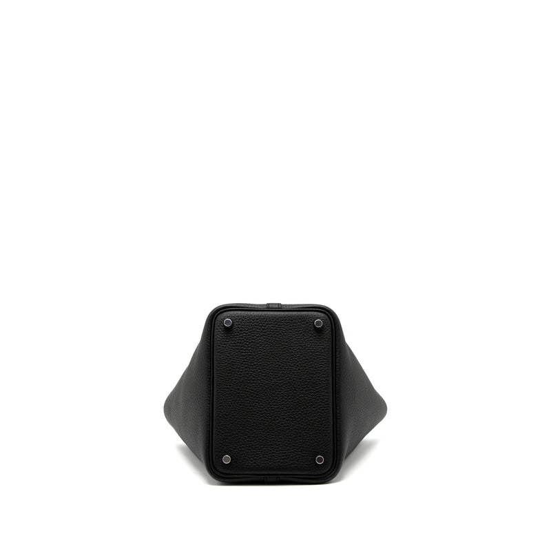Hermes Picotin 18 Lock Bag Clemence Black SHW Stamp B