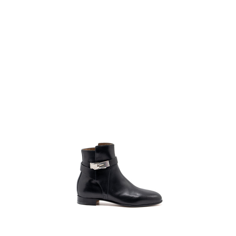 Hermes size 35 neo ankle boots with kelly buckle calfskin black SHW