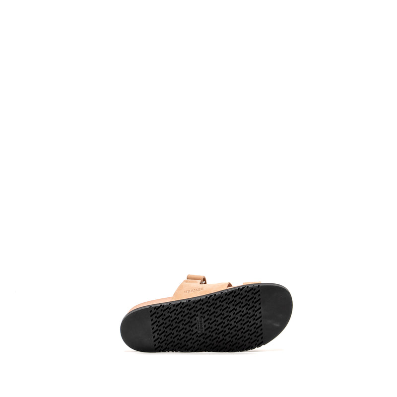 Hermes Size 41 Chypre Sandals Chèvre Goatskin/ Suede Nude