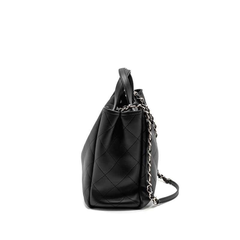 Chanel Hampton Tote Bag Lambskin Black SHW