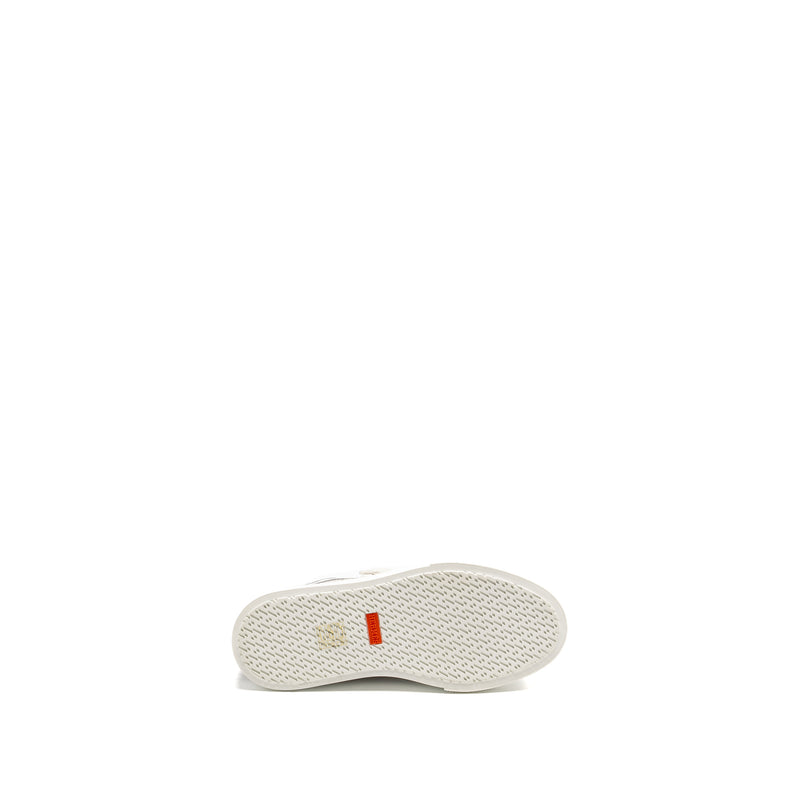 Hermes Size 37 Get Sneaker Cotton Prunoir / Blanc