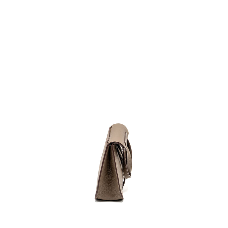 Hermes Halzan 25 Clemence Etoupe GHW Stamp B