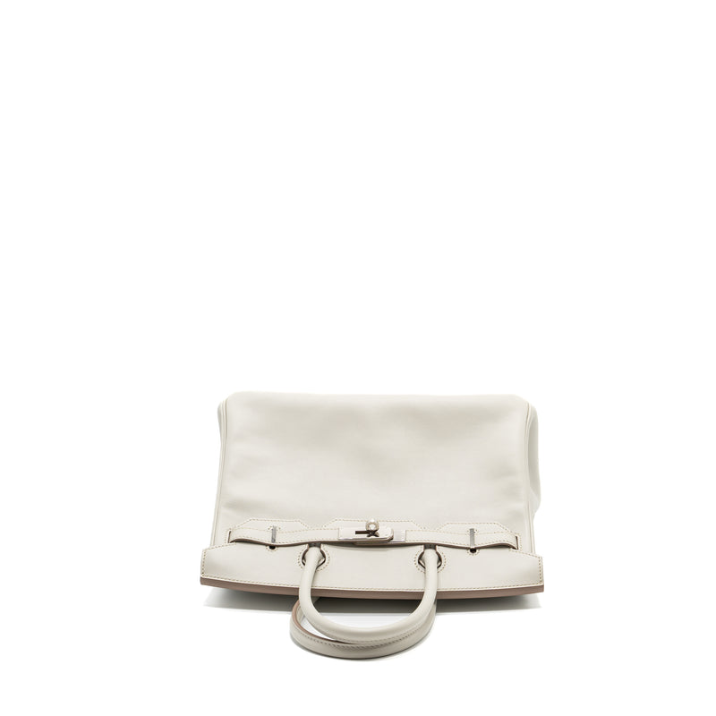 Hermes birkin 30 swift gris perle SHW stamp square R